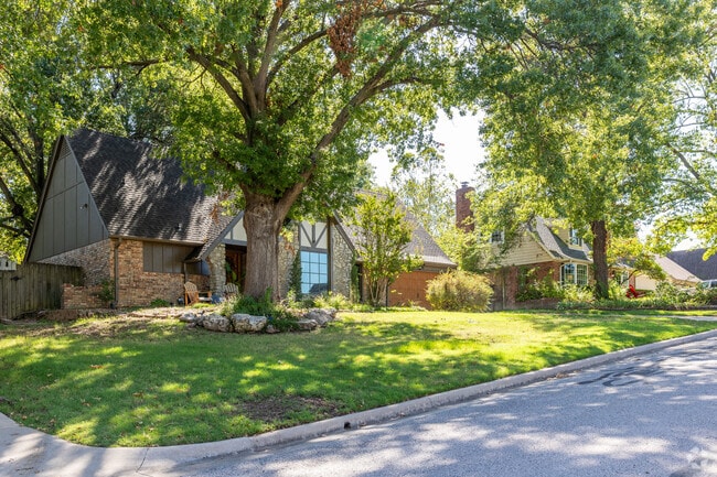 Mature trees shade many homes in Livingston Park.