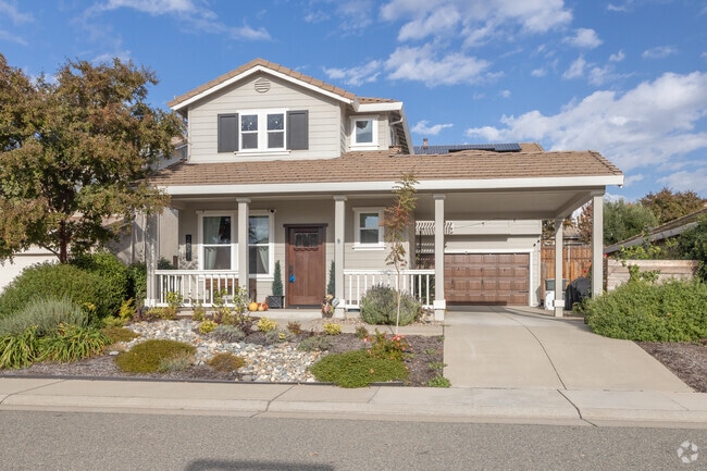 Front yards in Twelve Bridges Village are on the small side