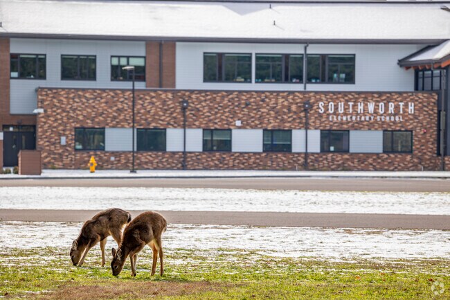 Students not only get to enjoy their studies and recess but visitors from nature as well.