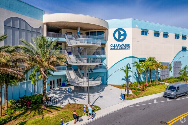 In Island Estates the Clearwater Marine Aquarium is a favorite tourist attraction.