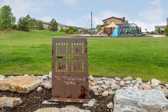 Four Square Park is a vibrant community space designed to encourage outdoor recreation and social interaction.