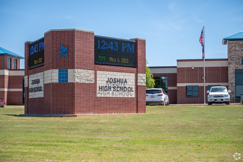 Locals enroll their children at at Joshua High School in Cleburne, TX.
