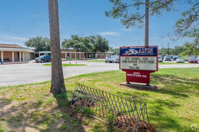 Alvin Elementary near Hillcrest holds a B rating for academics.