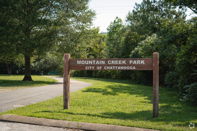 Mountain Creek Park sits in the middle of the neighborhood and provides paved walking paths.