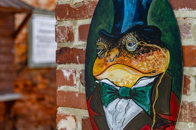 Wonderful art is enjoyed by residents walking down the sidewalks of Grafton.