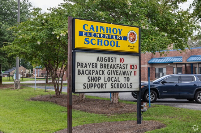 Welcome to Cainhoy Elementary School in Huger, South Carolina.
