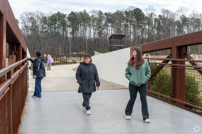 You can enjoy the scenic overlook at the Quarry at Grant Park in Winston-Salem.