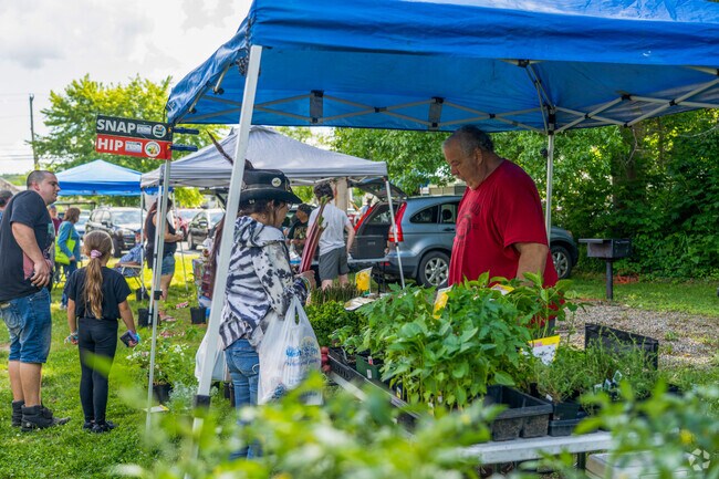 The Orange Farmers' Market happens in the parking lot of the Orange Armory every Thursday 3-6pm.