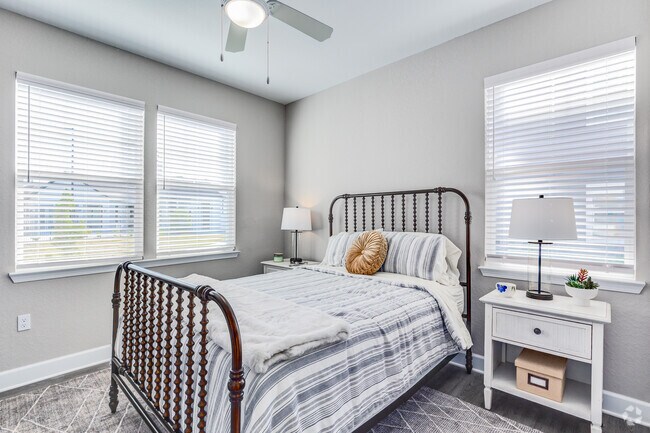 2BR, 2BA - 1,211SF - Second Bedroom