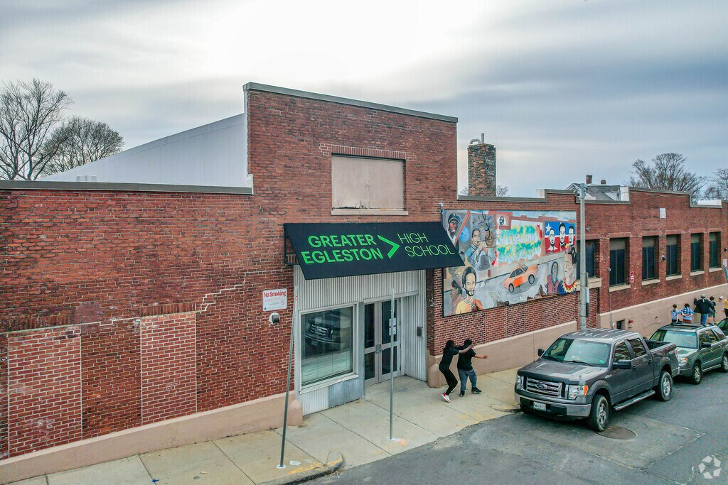 Egleston Community High School entrance.