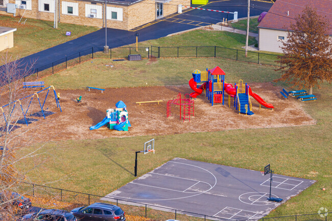 St. Paul Parish School has a large playground area.