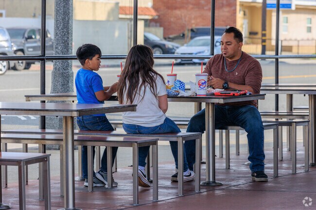 Fantastic Burgers is a local institution, dine on the patio or hit the drive thru.