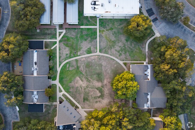 aerial map shot of campus