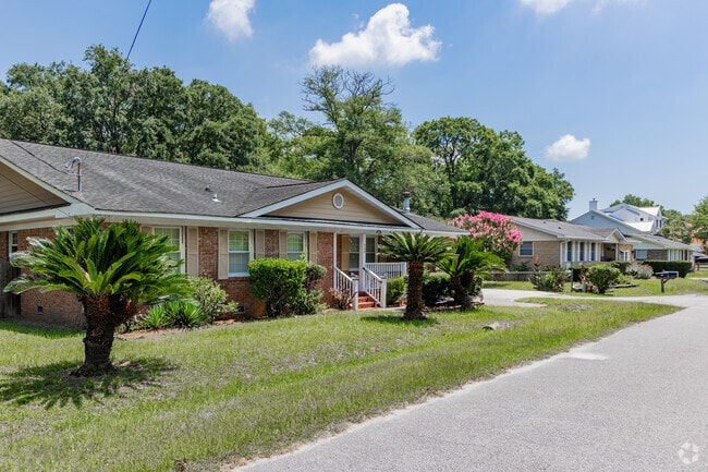 Find beautiful brick homes with landscaped lawns at Remley's Point in Mount Pleasant.