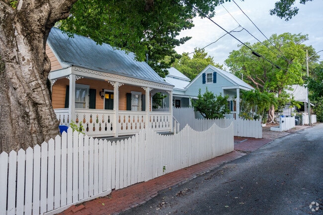 Old Town Key West offers sections with smaller homes many with wrap around porches.