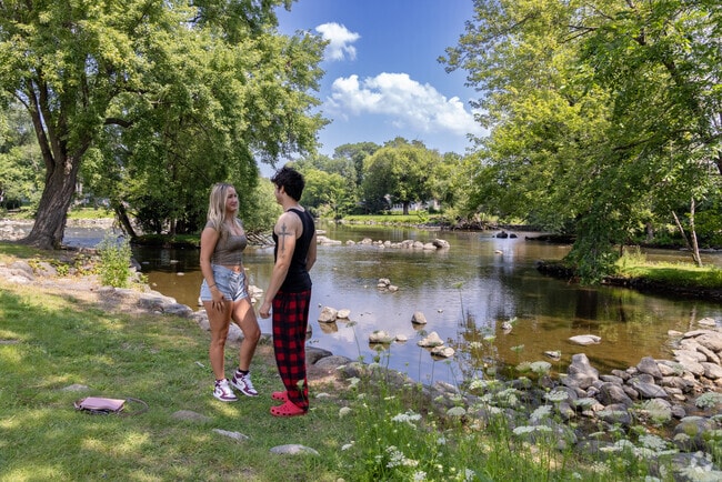 The scenic Village Hall Park is located along the Fox River in Waterford.