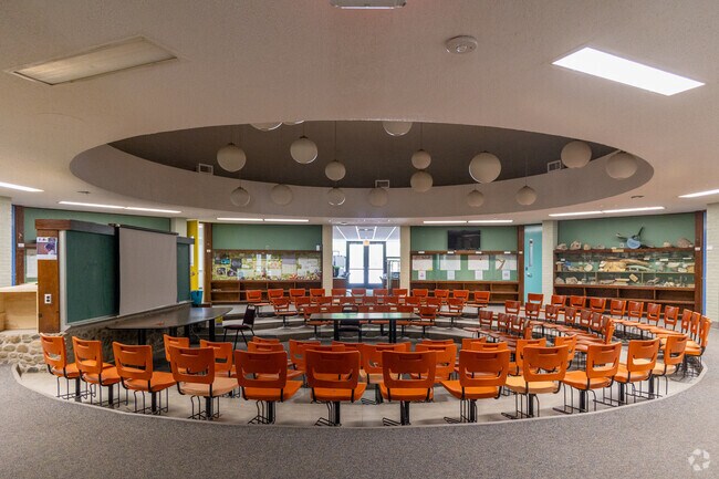 Mott Rotunda at Interlochen Center for the Arts fills with academia throughout the year.
