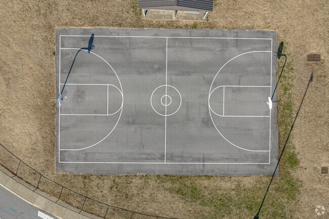 Gladeville Elementary has a basketball court for students to enjoy.