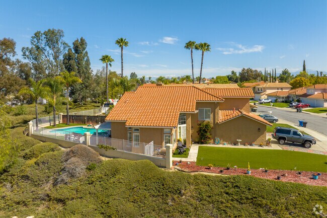 Enjoy serene poolside views in the vibrant neighborhood of Paseo del Sol, Temecula.