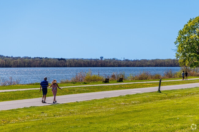 Onondaga Lake Park is just on the other side of the lake from Fairmount and has walking trails.