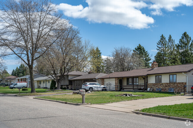 Rows of ranch style homes line the streets of Maplewood.