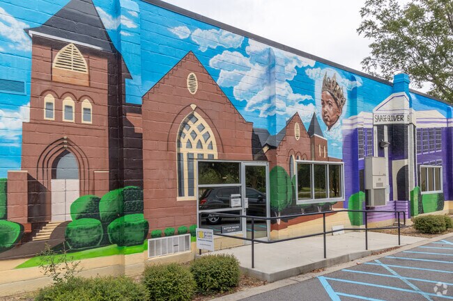 Many of the murals in Savage-Glover depict the neighborhoods roots.