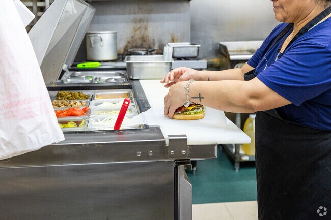 Sami's makes fresh hamburgers for the residents of Lake Yahola.