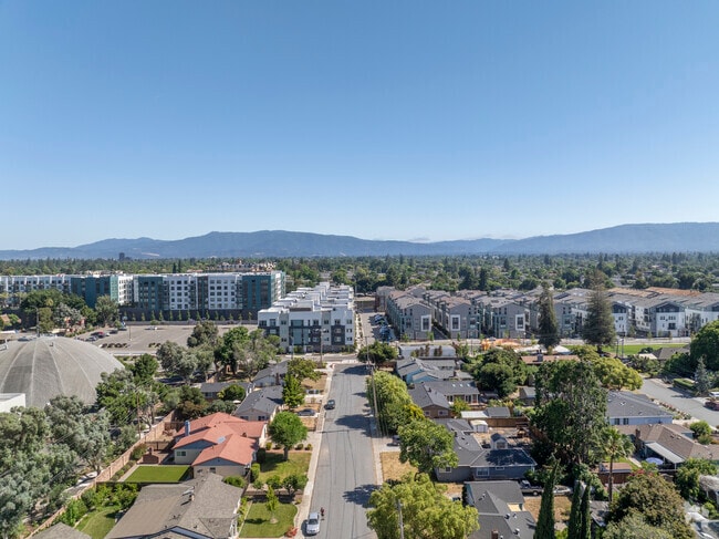 A row of newly built homes in the Cory neighborhood.