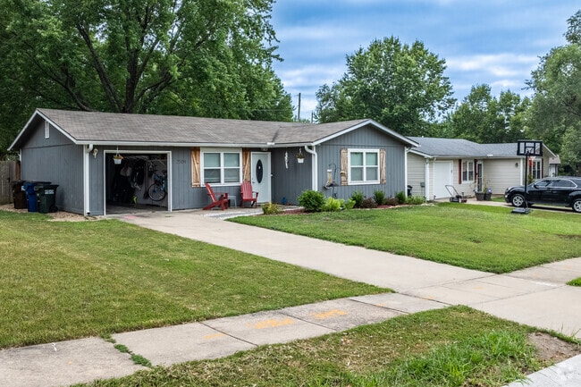 Prairie Park has several ranch style homes tucked into the quiet streets.