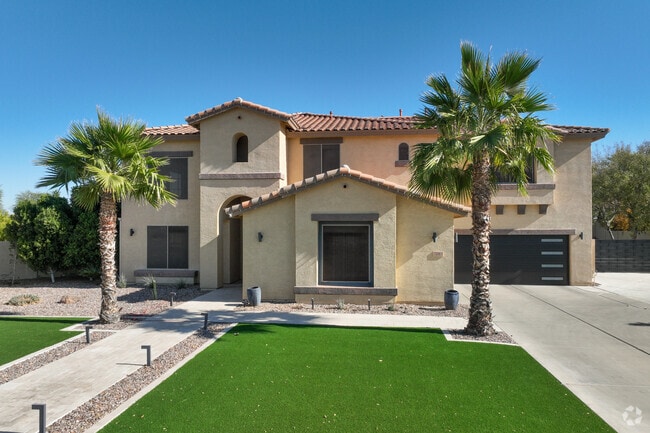 Many homes are designed with a Mediterranean influence in the Seville neighborhood.