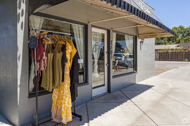 There are several boutique shops in central Hughson.