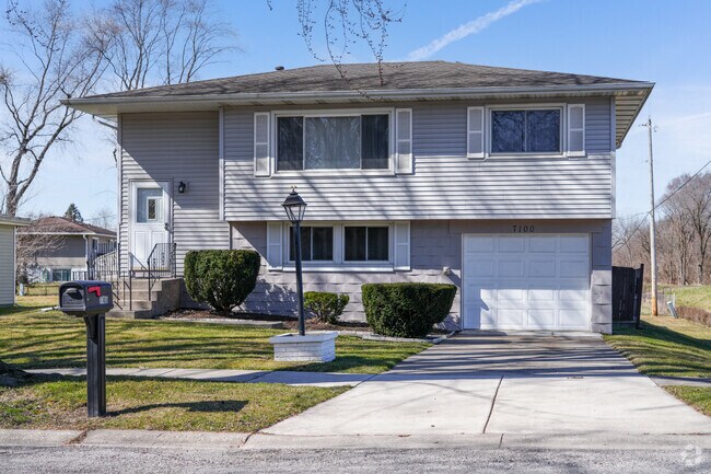 Split-level homes are common throughout Merrillville.