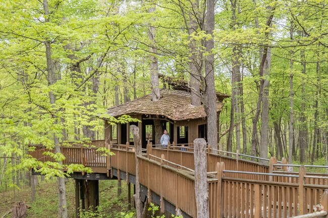Near West Monfort Heights is Mt. Airy Forest, which has a wheelchair-accessible treehouse.