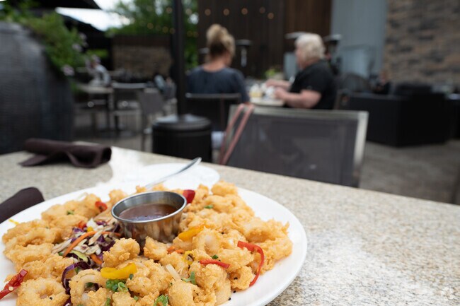 Be adventuresome and try the Kung Pao Calamari at Mesh near Brownsboro Village.