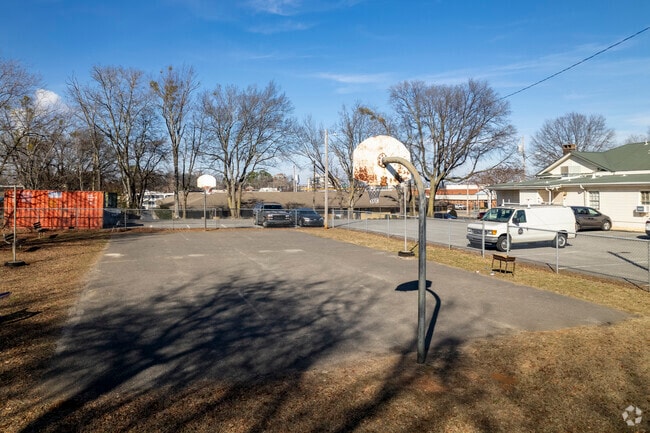 Basketball court of the former Horizon High School in Decatur Alabama.