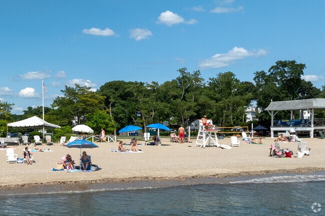 Rowayton's Bayley Beach, offers beautiful resort-like benefits.