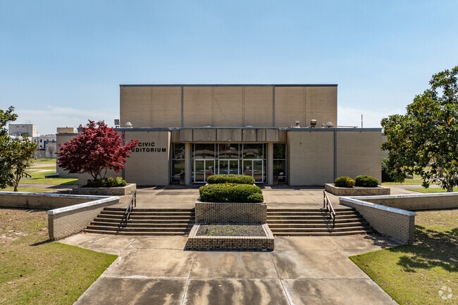 West Memphis' Civic Auditorium hosts plays, community events, musicians, and more.