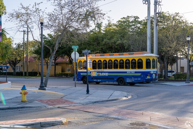 The North Miami Beach trolley runs throughout the Golden Glades.