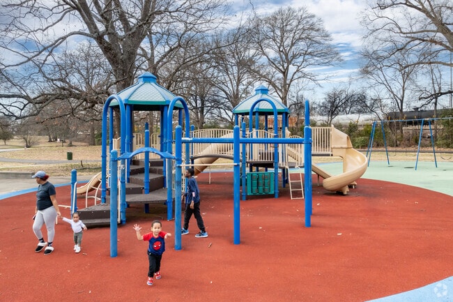 Kids imaginations can soar on the playground at Glenview Park in Memphis.