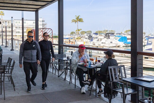 Take the boardwalk and shop and dine at Peters Landing Marina in Sunset Beach.