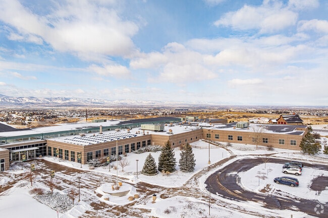 Mountain Vista High School in beautiful Highlands Ranch, CO on a stunning winter day.