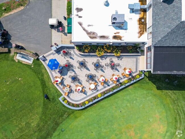 Agawam Golf course club house is a stunning place for residents to gather.