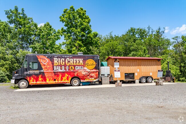 Locals stop at Big Creek Bar-B-Q in Mahoning Township for smoked brisket and pork.