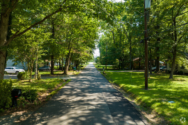 Mature shade trees cover the streets of Swanson.