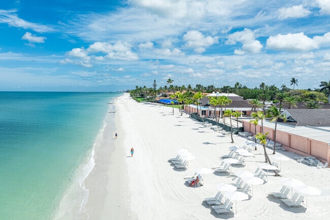 The Port Royal Club is a members-only club with private beach access and indoor dining.