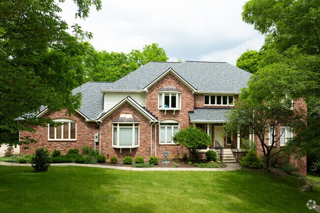 This brick two-story home in Eagle Creek is an example of the diverse architecture of the area.