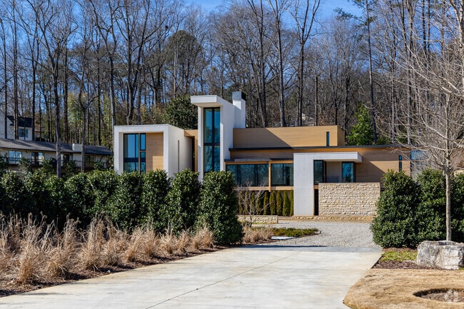 You'll find homes in Vinings with modern architecture are large windows.