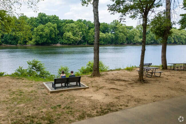 The James River is a scenic spot in Robious for picnics, water sports, or just relaxing.