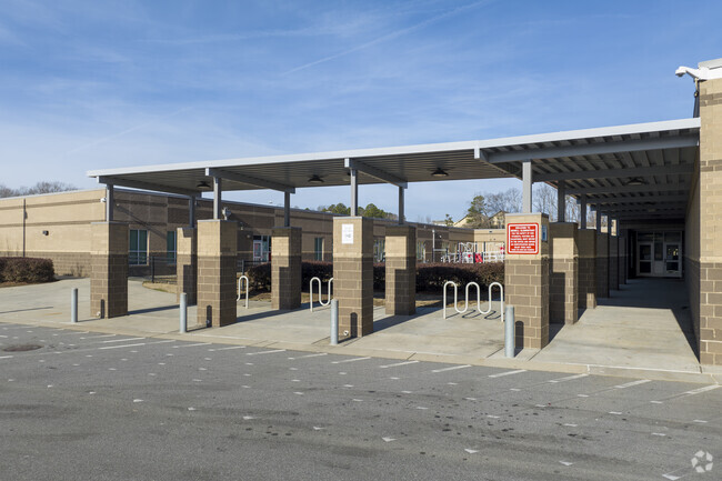 Bus entrance for Newell Elementary School.