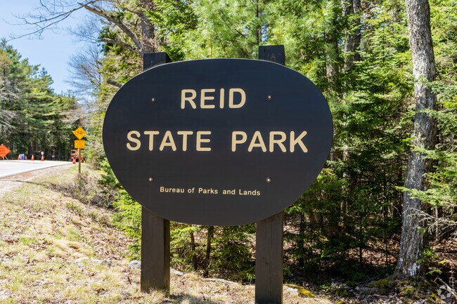 Reid State Park welcome you as you enter the park in Georgetown.